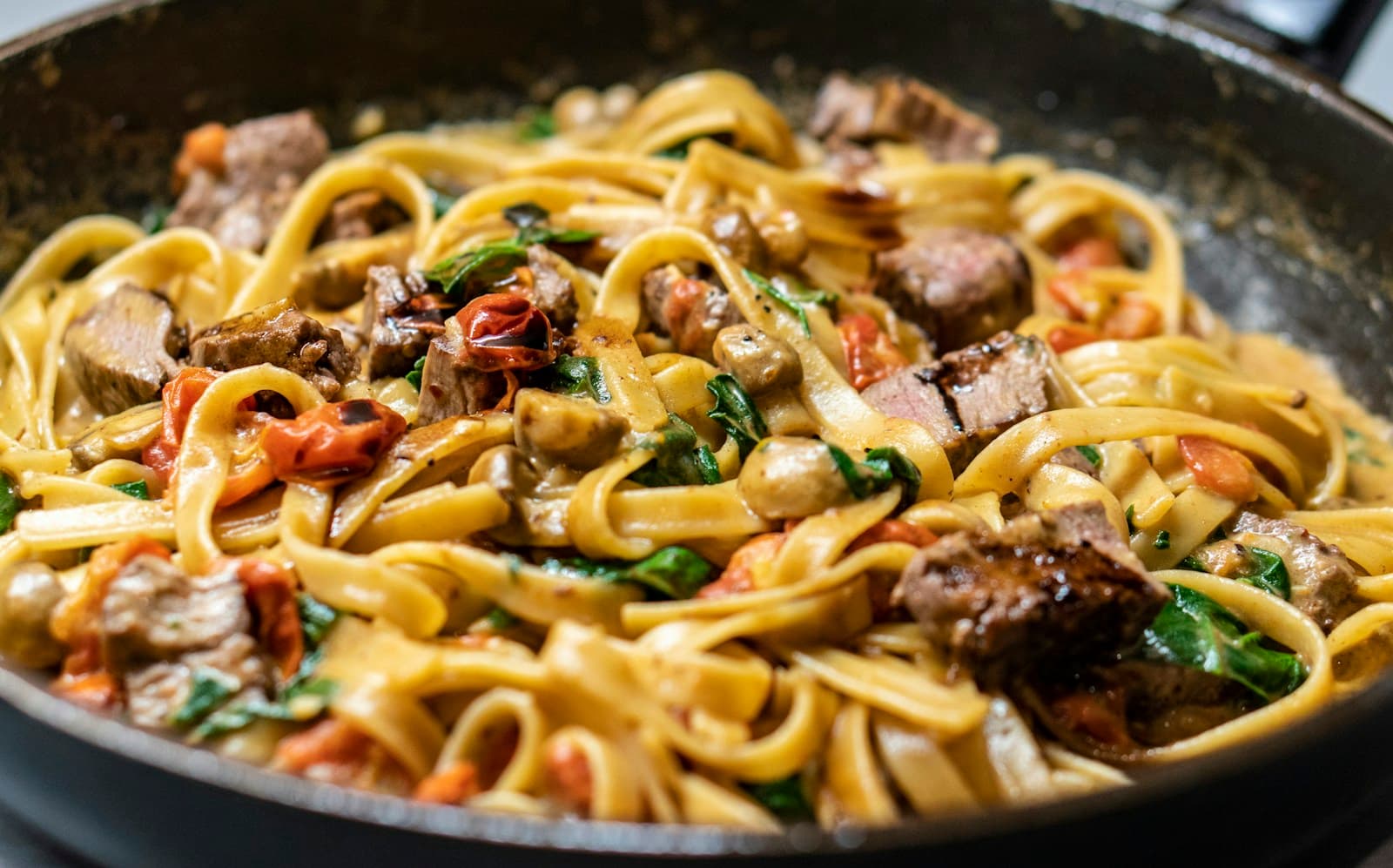 Illustrative pasta dish, not a supplier meal